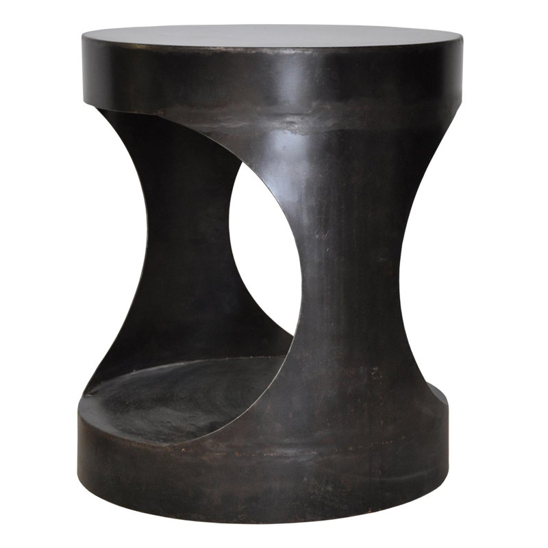 Noir Drum End Table Perigold